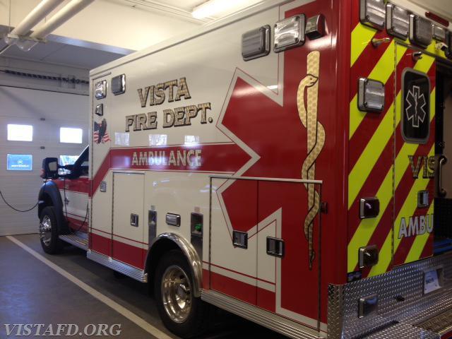 The Vista Fire Department welcomed the &quot;new&quot; Ambulance 22 to it's fleet on January 20th, 2015  - 1/20/15